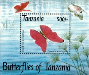 Tanzania 1993 - Butterflies, Blood-Red Glider - Souvenir Sheet - Sc 1055 - MNH