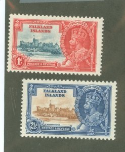 Falkland Islands #77-8 Mint (NH) Single