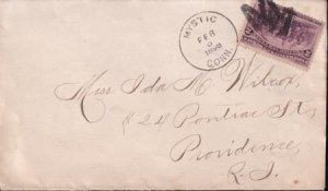 US 231 Early Commemoratives VF Mystic, CT Fancy Cancel On Cover