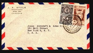 Venezuela 1952 Airmail cover w/ Better (II) - Z16259