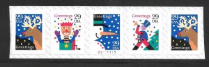 #2799-2802 MNH Snowman Coil PNC/5 Plate #V1111111