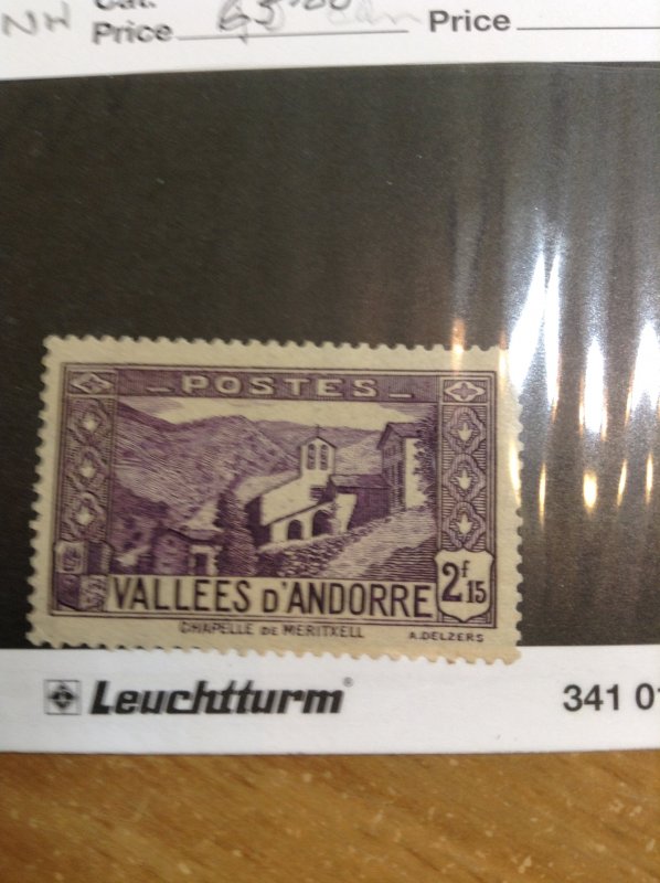 Andorra (French)  #  57  MNH