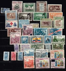 Columbia - Lot of 37 Older Stamps - Various see photo