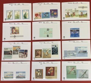 Aland, Selection of Stamps, Souvenir Sheets and Booklets, Mint, Never Hinged