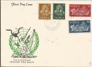 M) 1988, NORWAY, FAO CAMPAIGN, FIRST DAY COVER, FDC