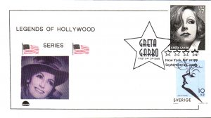 #3943 Greta Garbo Joint Dome FDC