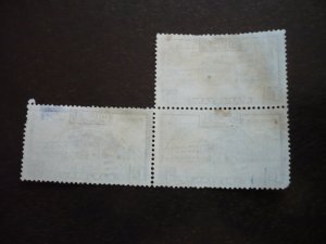 Stamps - Pakistan - Scott# 38 - Used Block of 3 Stamps