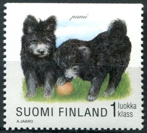 Finland Sc#1080 MNH, 1(2.80m) multi, World Dog Show, Helsinki (1998)