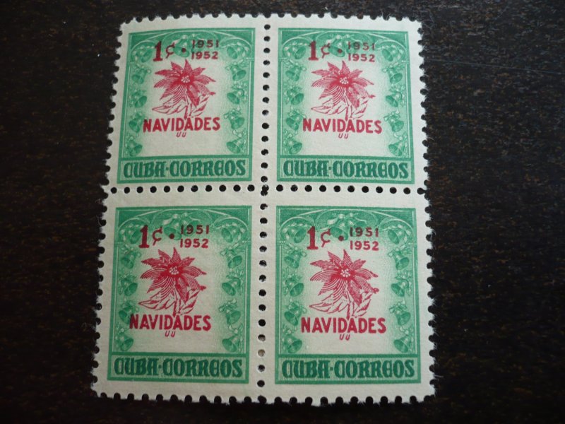 Stamps - Cuba - Scott#469-470  - Mint Hinged Set of 2 Stamps - Blocks of 4