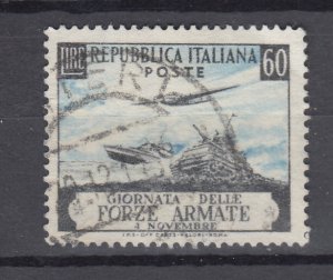 J43990 JL Stamps 1952 italy hv of set used #615 military