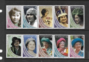 GUERNSEY, 670-679, MNH, QUEEN ELIZABETH II