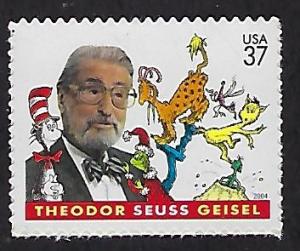 Catalog #3835 Single Stamp Theodor Seuss Geisel Dr Seuss Childrens Book Wrter