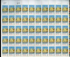 US SCOTT# 2342 MARYLAND FULL SHEET OF 50 STAMPS MNH AS SHOWN