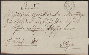 POLAND c183 folded offical letter NEUSTADT to Glogau........................P863