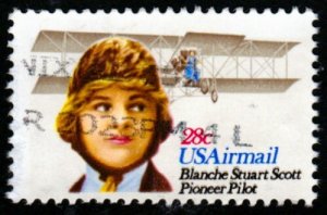 SC# C99 - 28c - Blanche Stuart Scott, used single
