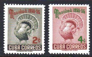 Cuba #547 -548 Christmas Mint Never Hinged F979