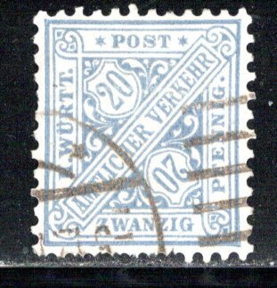 German States Wurttemberg Scott # O127, used