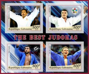 Stamps. Sports. Judo 2019 year 1+1 sheets perforated