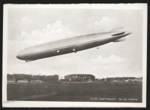 USA 1929 Germany Graf Zeppelin LZ127 Balkanfahrt Bukarest Bordpost RPPC  G107317