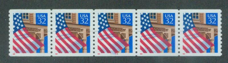 U.S. Scott 2913 VF MNH PNC Strip of 5