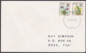 FIJI 1977 local 5c rate cover ex LEVUKA.....................................X473