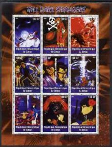 CONGO KINSHASA - 2004 - Japanese Movies #6 - Perf 9v Sheet - MNH - Private Issue