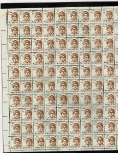 Sequoyah American Indian 19c US Postage Sheet of 100 #1859 VF MNH