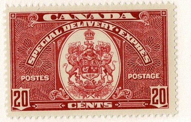 Canada #E8 MH 20c special delivery F-VF