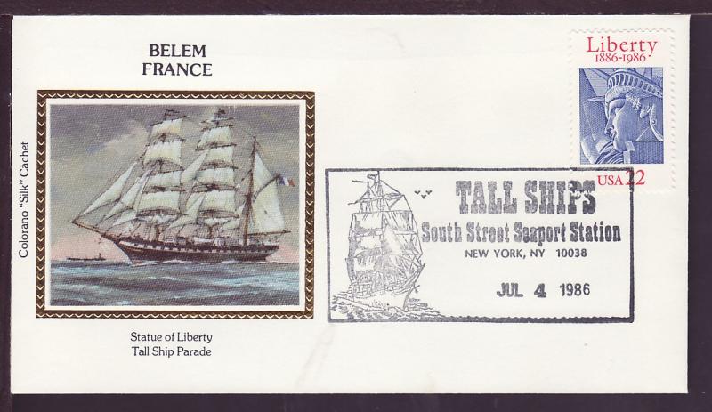U.S 2224 Statue of Liberty Colorano Belem U/A FDC M642