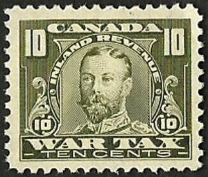 CANADA 1915 George V. Very Fine Mint NH Revenue War Tax Stamp # FWT13 CV 15.00 $