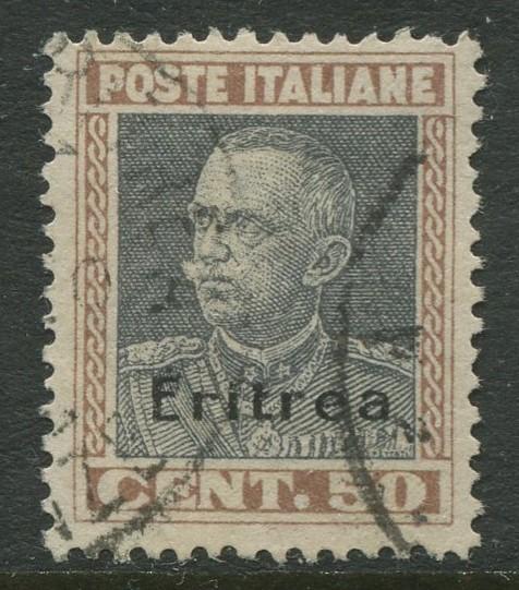 Eritrea - Scott 108 - Italy Overprint -1928 - FU - Single - 50c Stamp