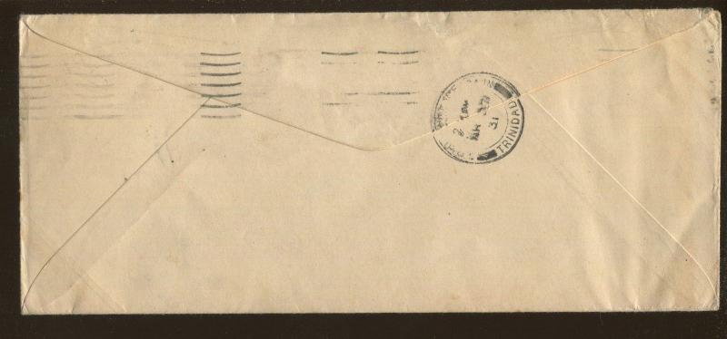 1931 Cristobal Canal Zone to Maturin Venezuela First Flight Air Mail Cover