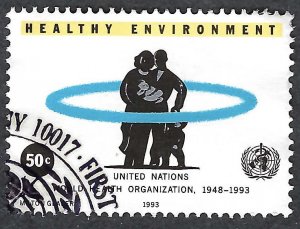 United Nations 624 29¢ Healthy Environment (1993). Used.
