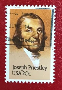 1983 US Sc 2038 used 20 cent Joseph Priestly CV$.25 Lot 2011