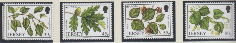 Jersey 2011, Trees, set of 4. , NHM