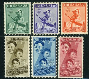 ITALY #C89-C94 Airmail Postage Stamp Collection 1937 EUROPE Mint NH OG