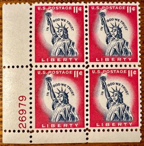 US #1044A Liberty PB 1961 11c Mint NH