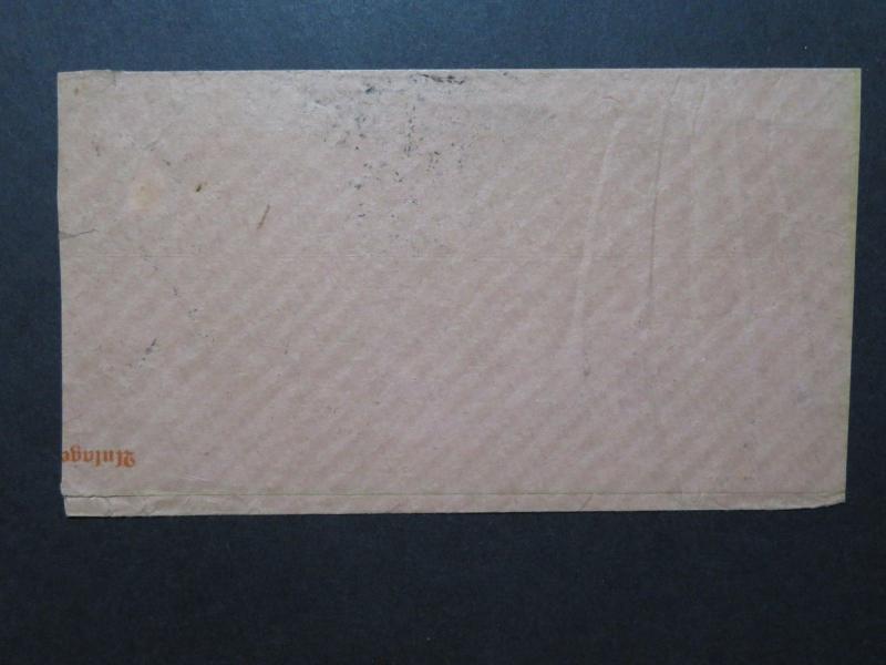 Germany 1924 10pf Germania Uprated Postal Wrapper / Sm edge Tears - Z10210