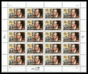 US Scott 3135 Raoul Wallenberg pane  of 20 MNH