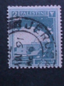 PALESTINE-1927 SC#63 RACHEL'S TOMB-USED FANCY CANCL-96 YEARS OLD VERY FINE