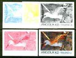 Angola 1999 Birds 150,000k from Flora & Fauna def set...