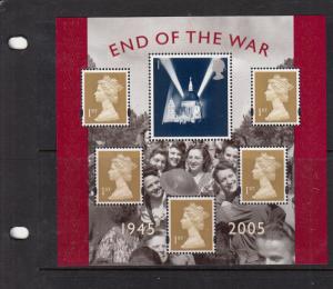 2005 END OF THE WAR  MINI SHEET UMM/MNH BELOW FACE VALUE