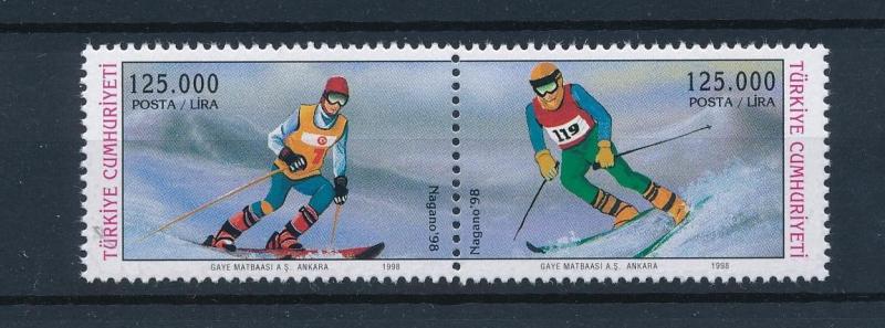 [44691] Turkey 1998 Olympic games Nagano Skiing MNH Sheet