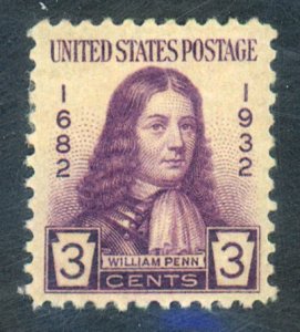 U.S. #724 MINT OG HR