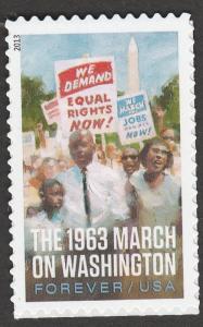 US 4804 Civil Rights March on Washington forever single (1 stamp) MNH 2013