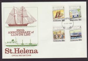 Saint Helena 412-415 Lloyd's List 1984 U/A FDC