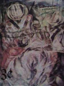 ​CUBA-1971 PAINTING IN NATIONAL MUSEUM- JUMBO LARGE- USED STAMPS VERY FINE