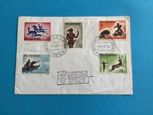San Marino First Day Issue 1961 Stamp Cover R45805