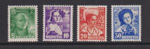 Switzerland  #B81- B84  MNH 1936 Pro Juventute