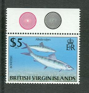 Virgin Islands 1997 $5 Bonefish & $10 Blue marlin, MNH